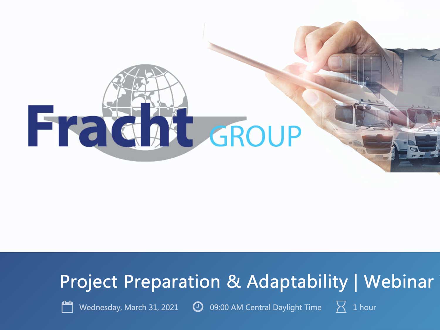 Join Fracht USA webinar for the BIG answers and market updates